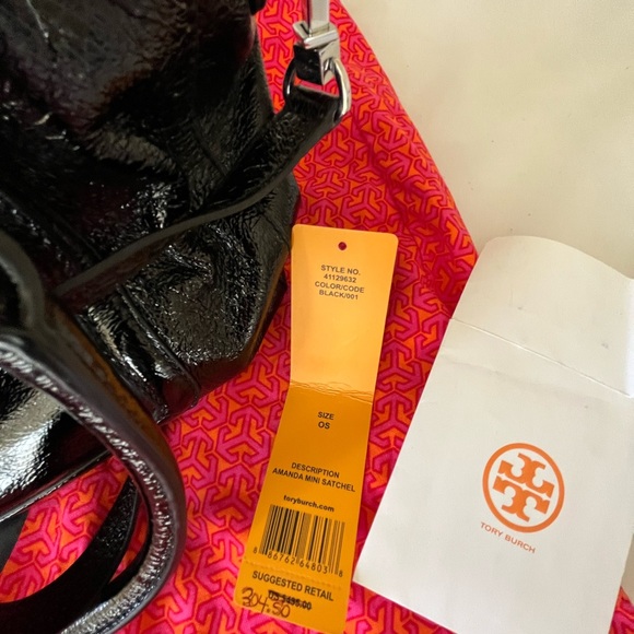 Tory Burch Black Amanda Mini Satchel - Picture 11 of 14